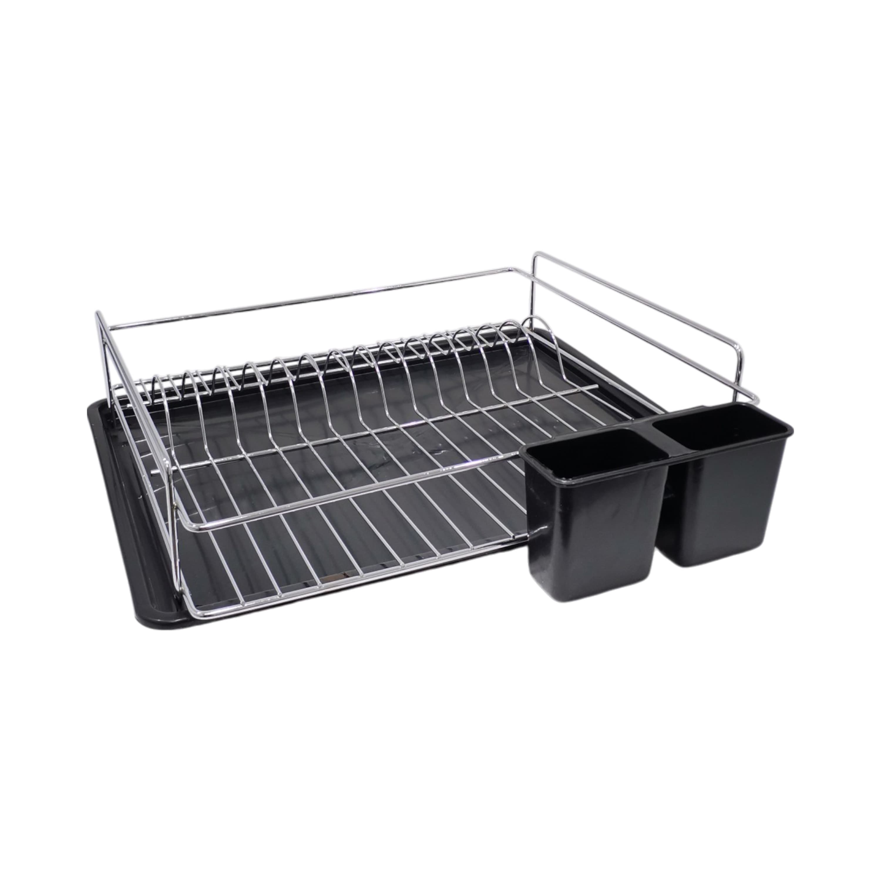 Tek Katlı Krom Kaşık Bölmeli Bulaşık Sepeti Tabaklık - Görsel 1