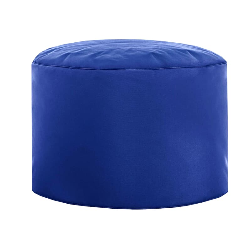 Mavi Yuvarlak Tam Dolgulu Puf 50x50x50 cm - Görsel 1