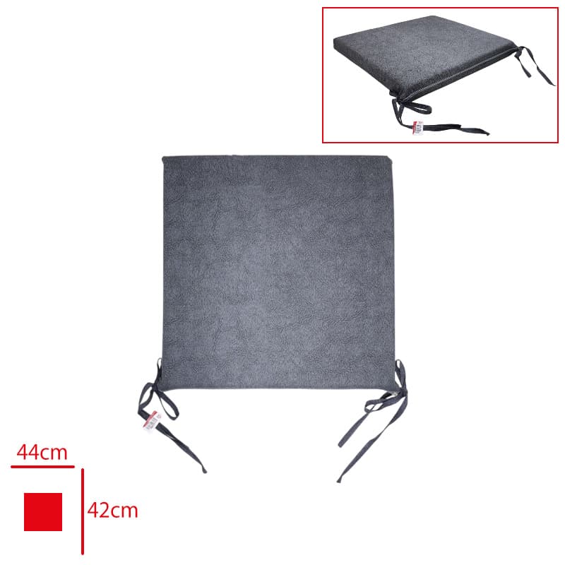 Rattan Antrasit Koltuk Minderi 44x42 cm - Görsel 2