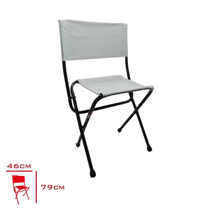 Katlanır Sırtlı Balıkçı Taburesi Sandalye - Görsel 2