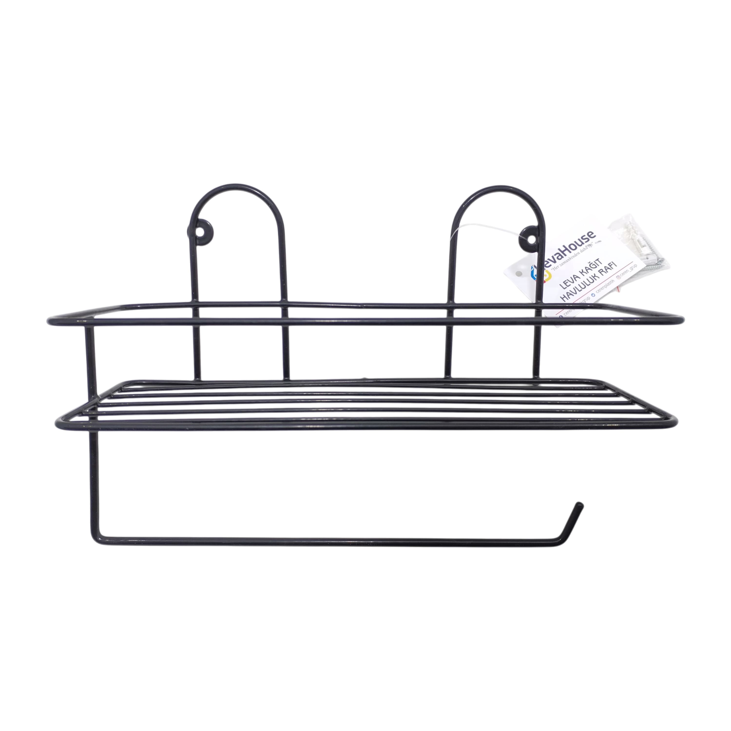 Metal Raflı Kağıt Havluluk Banyo Düzenleyici - Görsel 1