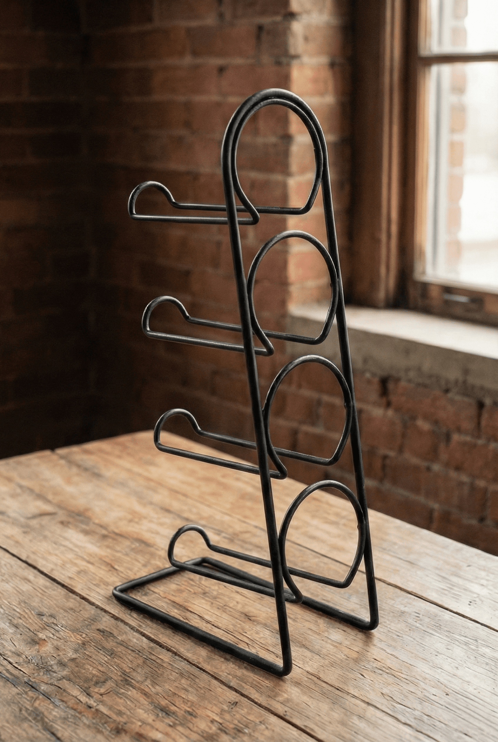 Metal 4 Bölmeli Şaraplık İçki Standı - Görsel 2