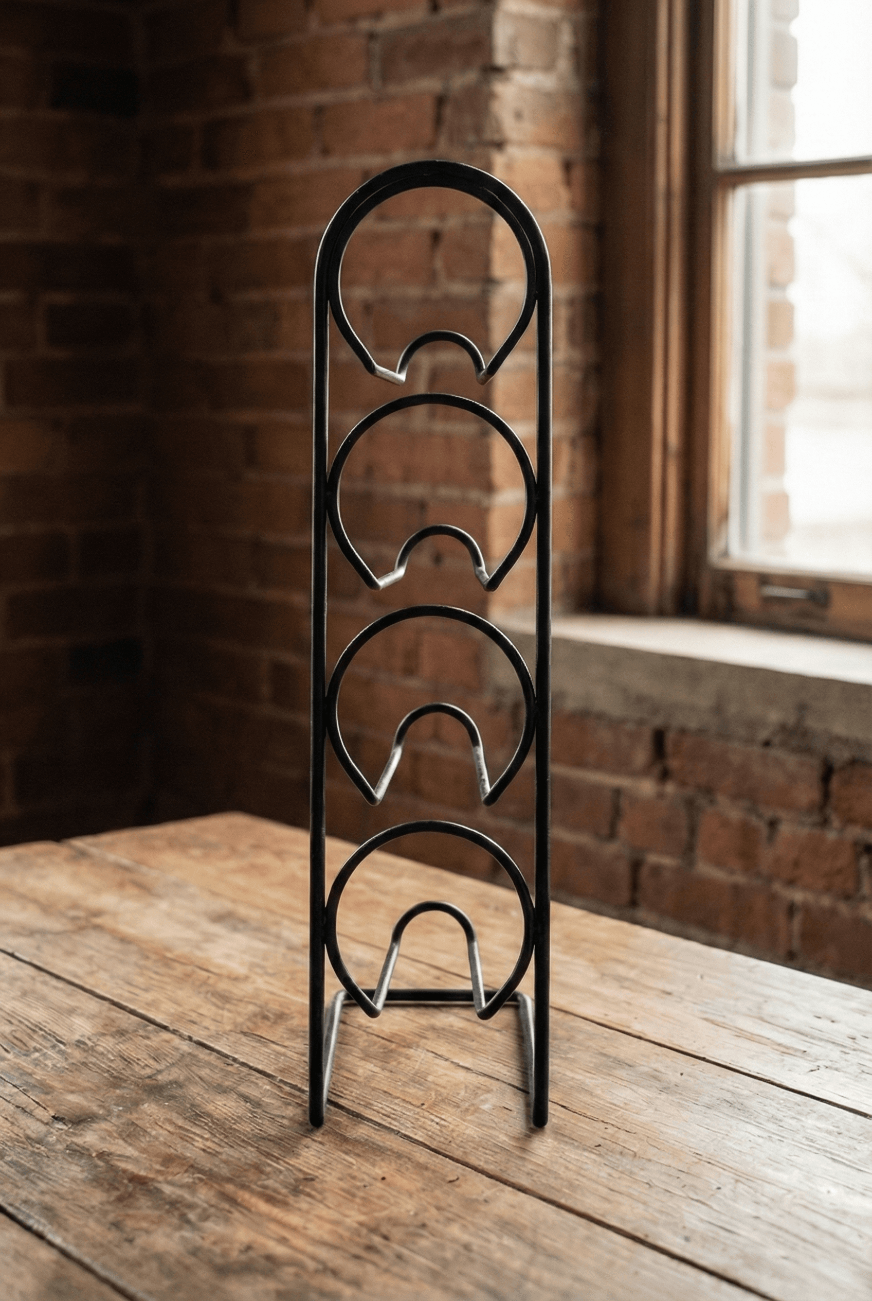 Metal 4 Bölmeli Şaraplık İçki Standı - Görsel 4