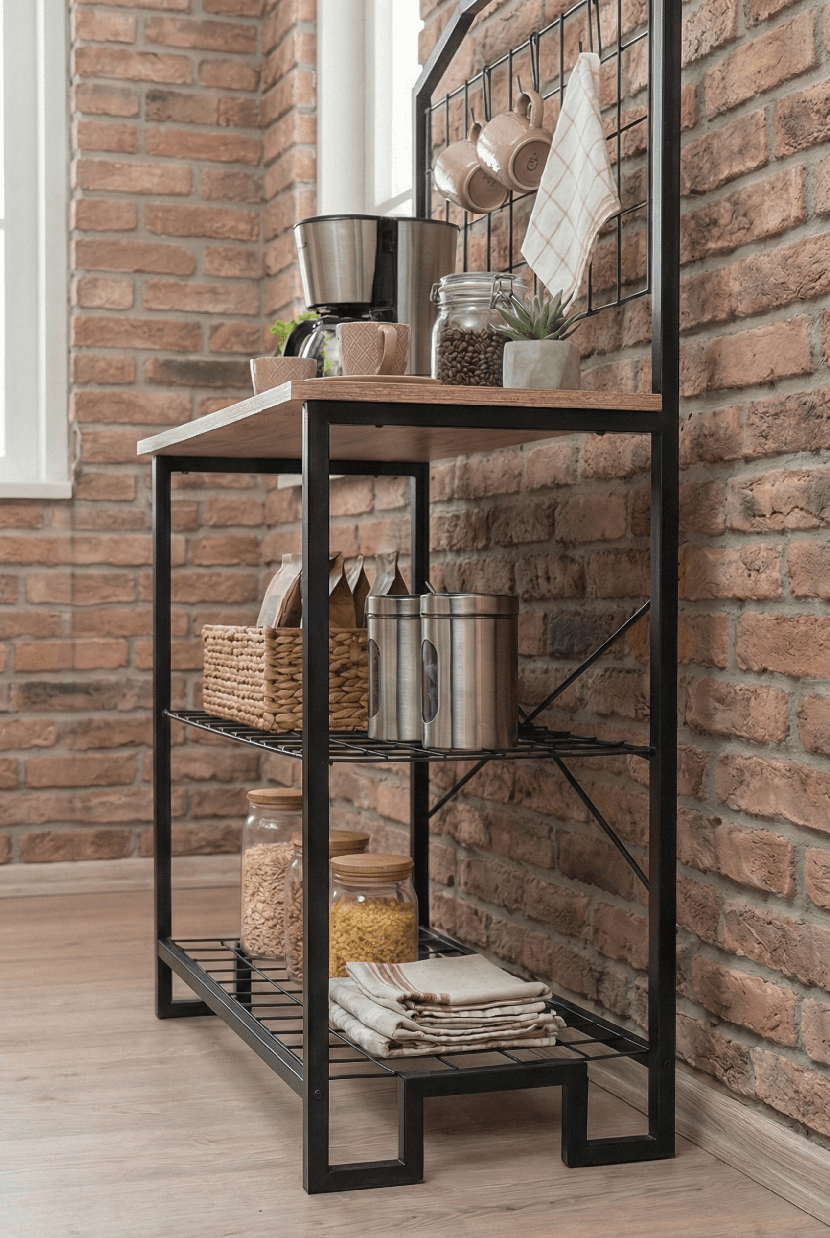 Kahve Köşesi Mutfak Bangosu Çok Amaçlı Raf - Görsel 4