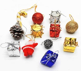 Yılbaşı Süsü Karışık 12li Süs - Görsel 1