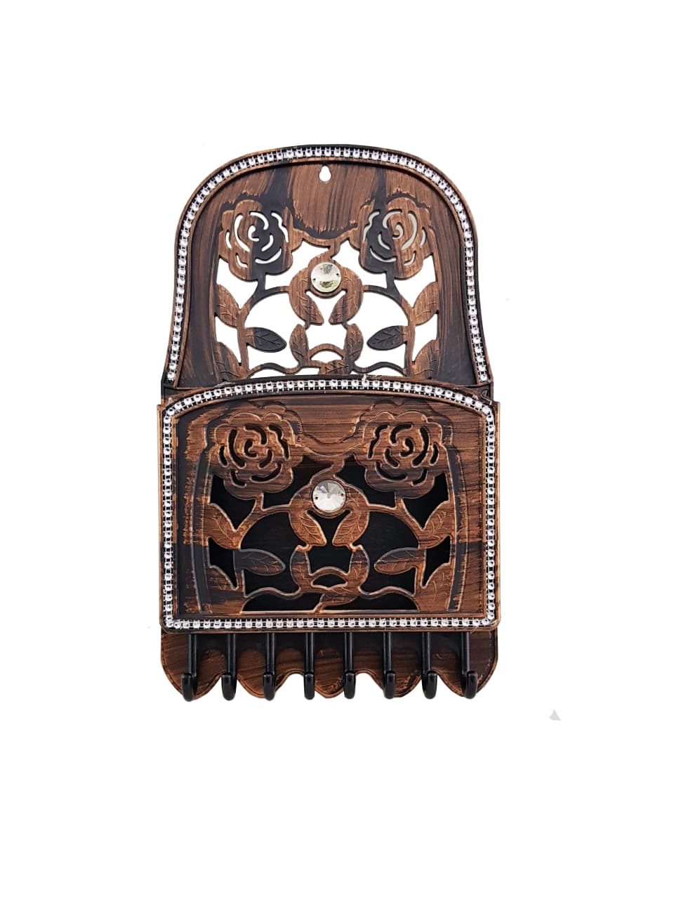 Çiçek Desenli Anahtarlık Posta Kutusu - Görsel 1