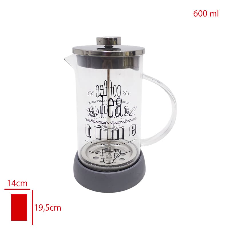 Pablito Silikon French Press 600 ml - Görsel 1