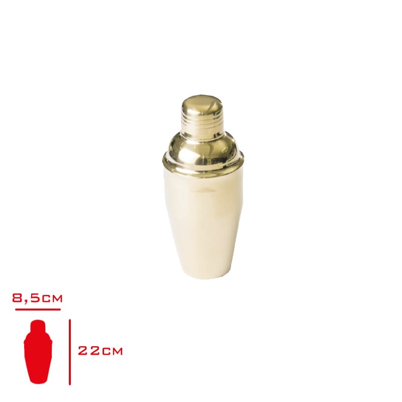 Evmoni Kokteyl Shaker Gold 500 ml - Görsel 1