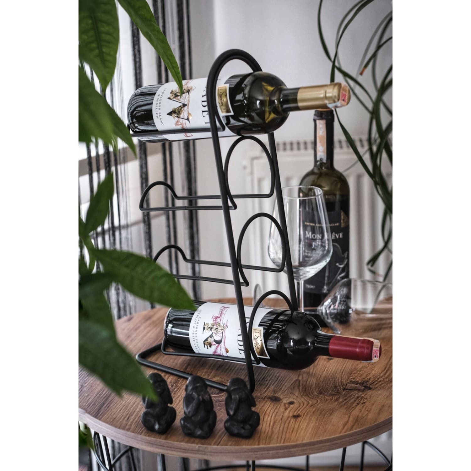 Metal Tel 4 Bölmeli Şaraplık 7001 - Görsel 2