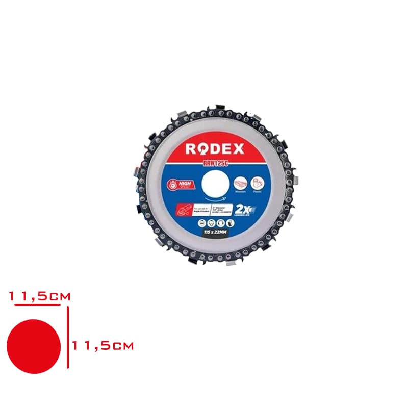RODEX AHSAP OYMA VE ISLEME DISKI RRW115C - Görsel 1