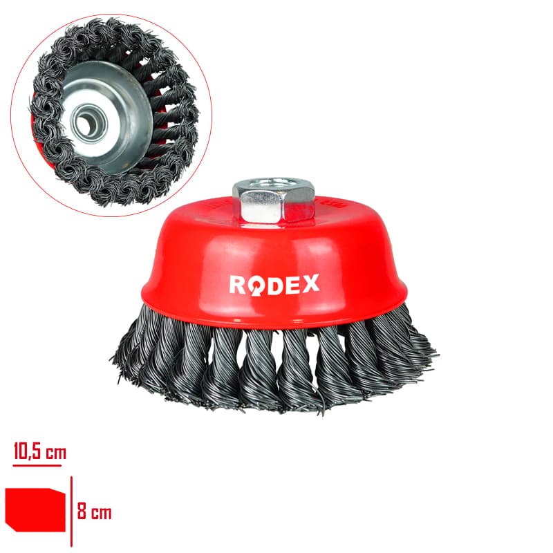RODEX BURMALI CANAK FIRCA 100 MM RHT1502100100/FRB100 - Görsel 1