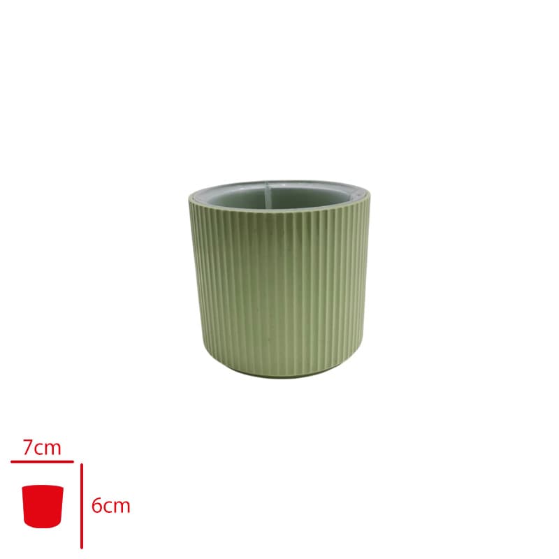 Poliwork Defne Forest Saksı 7 cm Orman Yeşili - Görsel 1