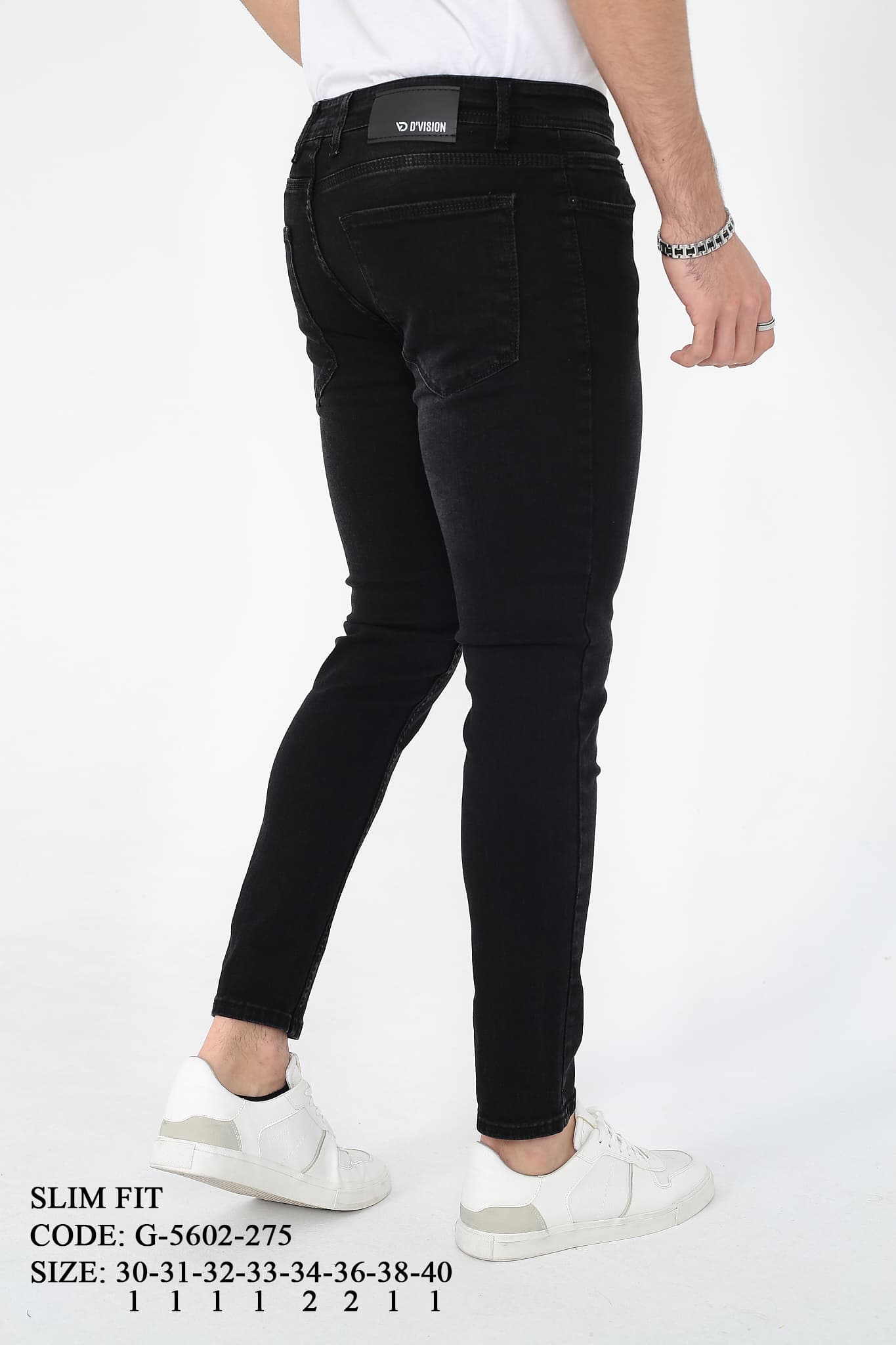 D'Vision Erkek Kot Pantolon G-5602-275 Slim Fit - Görsel 4