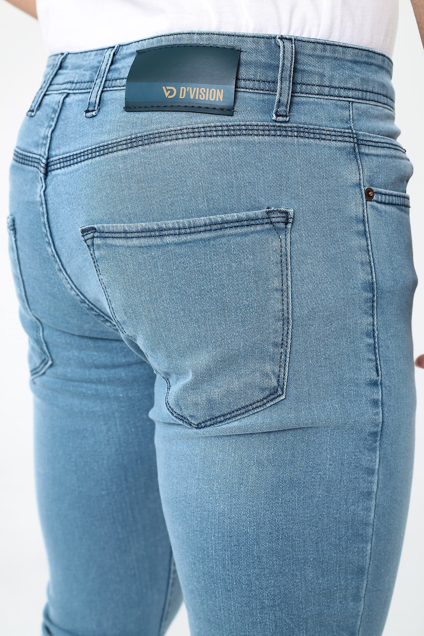 D'Vision Erkek Kot Pantolon G-5220-279 Buz Mavi - Görsel 4