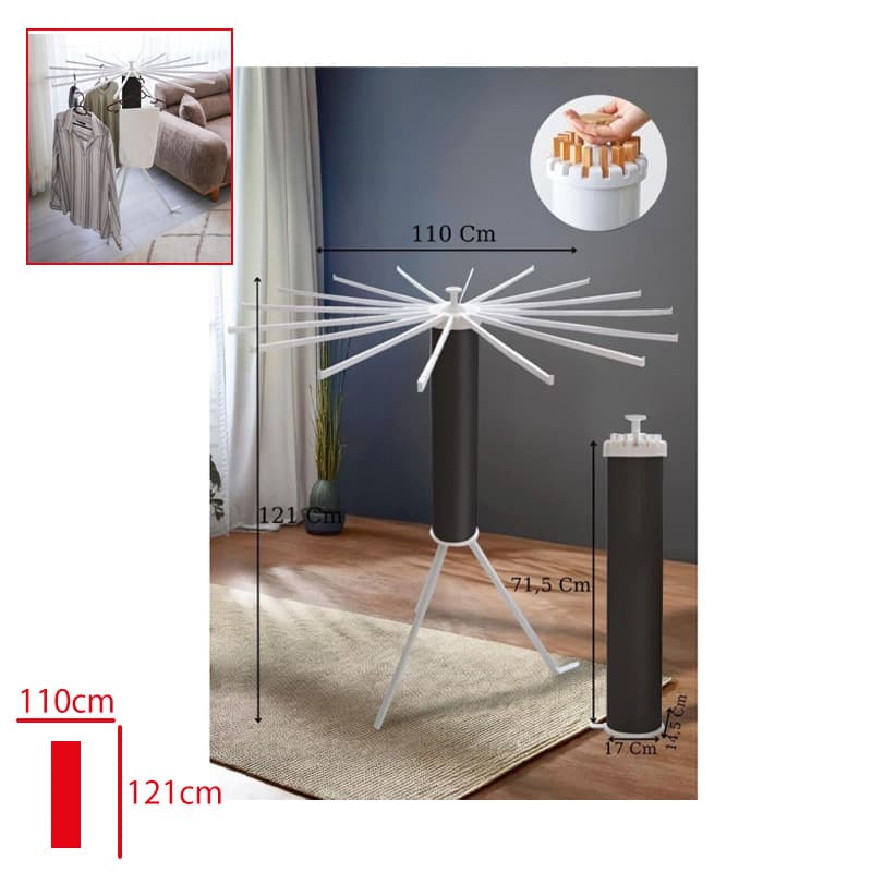 HOUSEPLUS KURUTMALIK PLASTIK HELY ACILIR KAPANIR KRT57058 - Görsel 1
