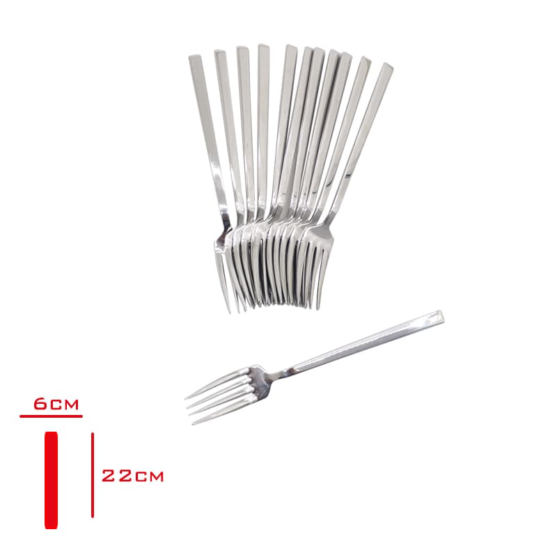 Vizyon Çubuk Yemek Çatalı 12'li 3 mm - Görsel 1