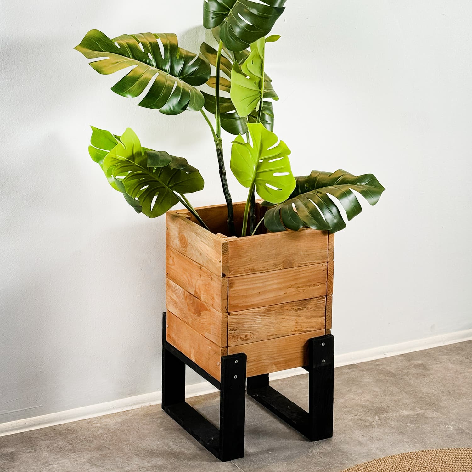 Ahşap Saksı Dış Mekan Bahçe Çiçeklik 2008 - Görsel 3