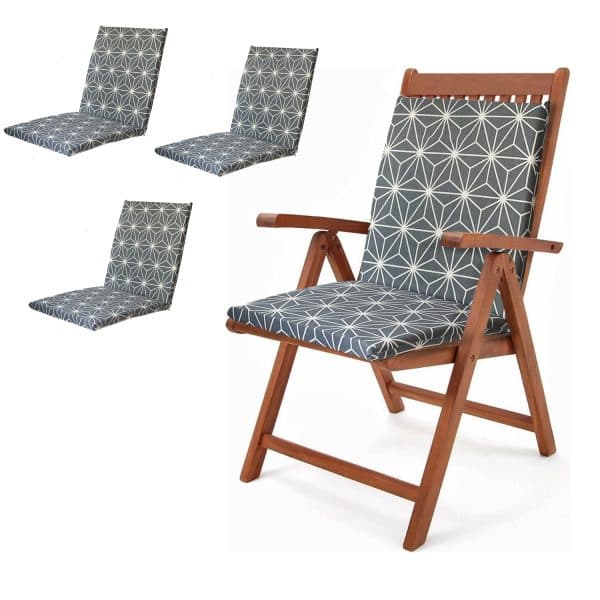 Sandalye Minderi 4 adet Koltuk Minderi 2059 - Görsel 5