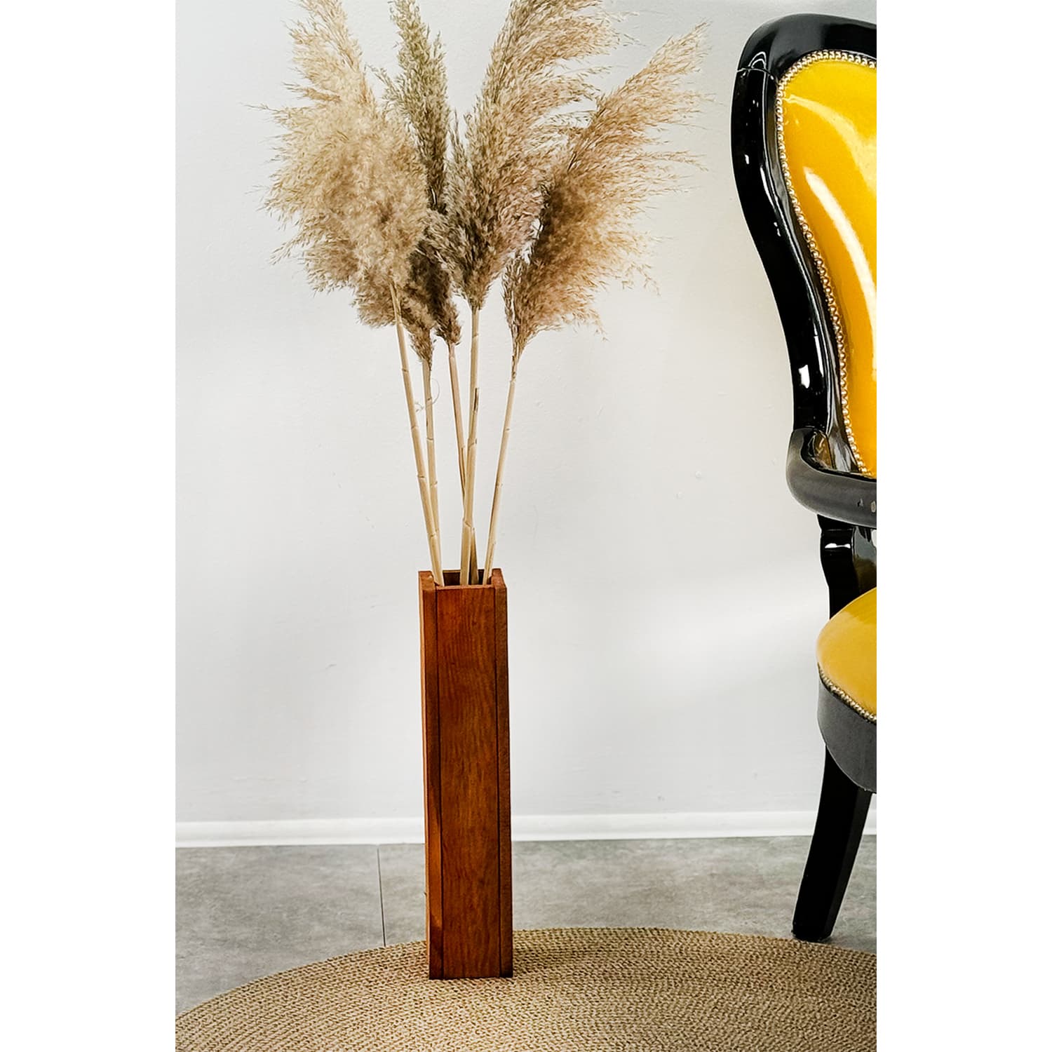 Ahşap Dekoratif Vazo Çiçek Saksı 2069 - Görsel 1