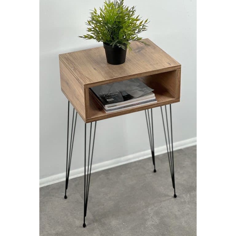 Raflı Dekoratif Yan Sehpa Komodin 5089