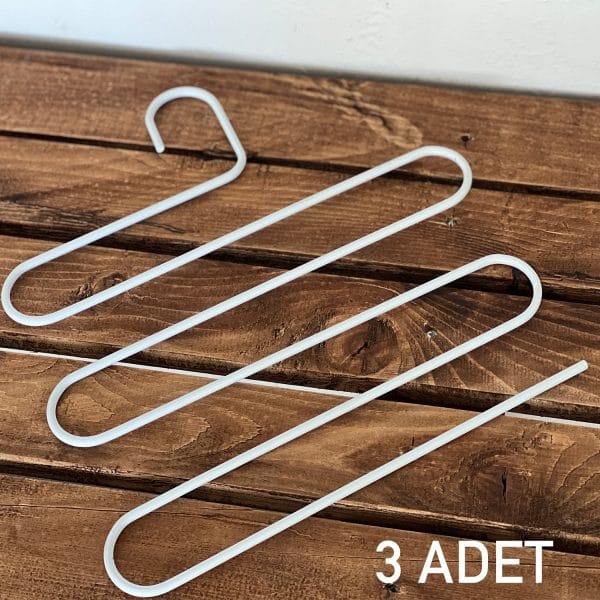 3 Adet Metal Elbise Pantolon Askısı 6009-3