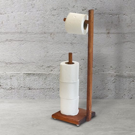 Wc Kağıtlık Tuvalet Kağıtlığı Ahşap Banyo 3025-1