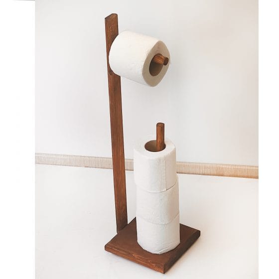 Wc Kağıtlık Tuvalet Kağıtlığı Ahşap Banyo 3025-2