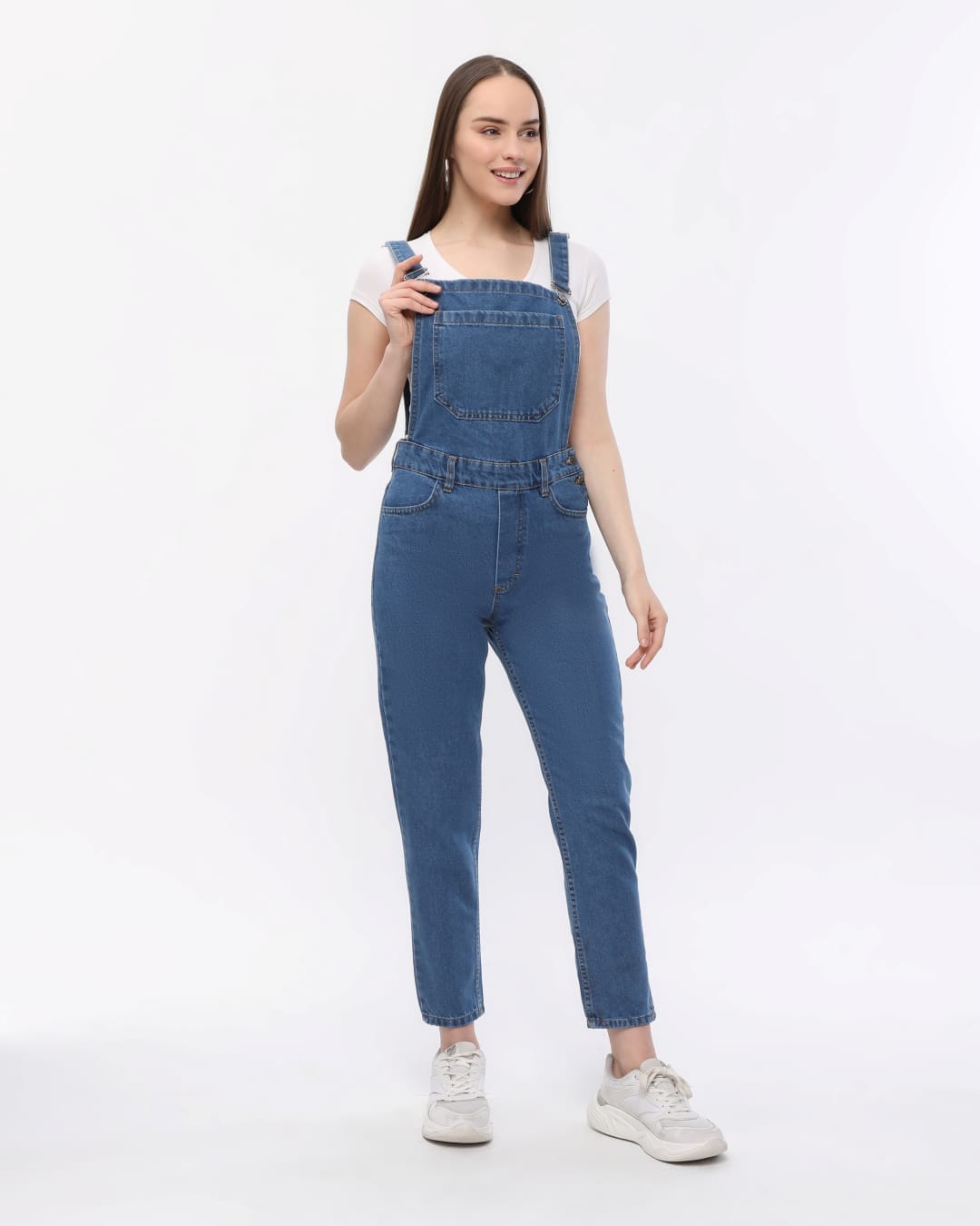 Vovikon KN Mavi Denim Boyfriend Bahçevan Tulum-1