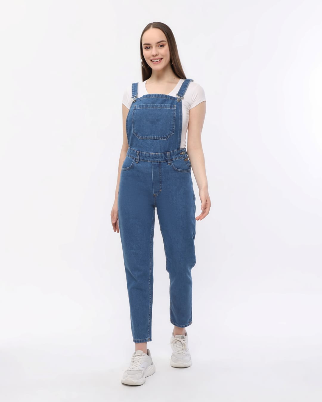Vovikon KN Mavi Denim Boyfriend Bahçevan Tulum-2
