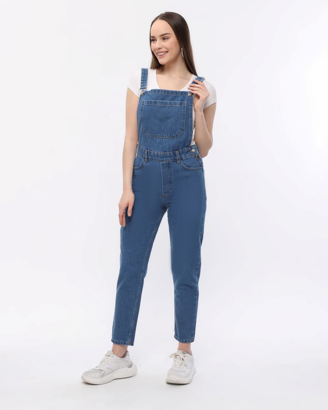 Vovikon KN Mavi Denim Boyfriend Bahçevan Tulum-3