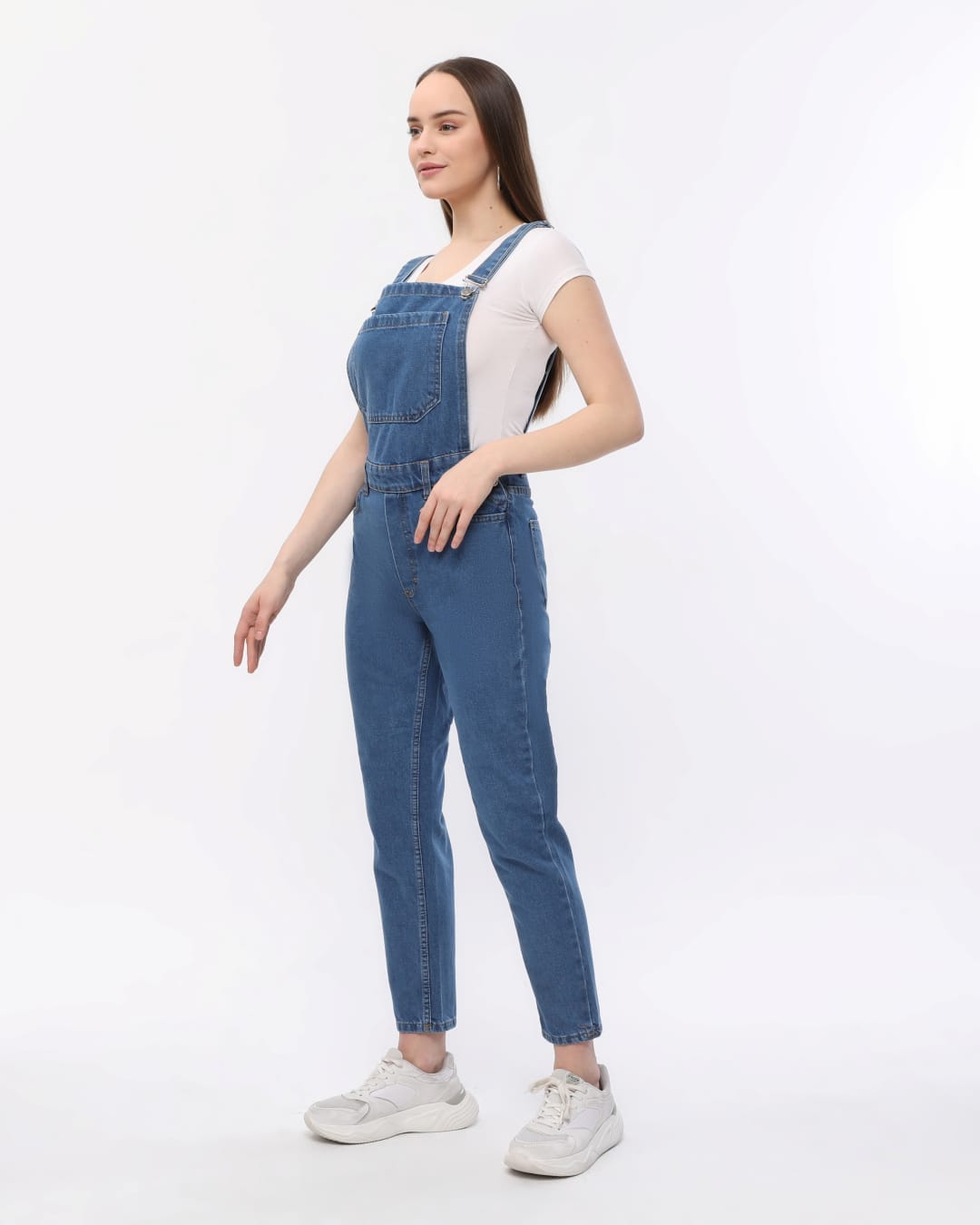 Vovikon KN Mavi Denim Boyfriend Bahçevan Tulum-4