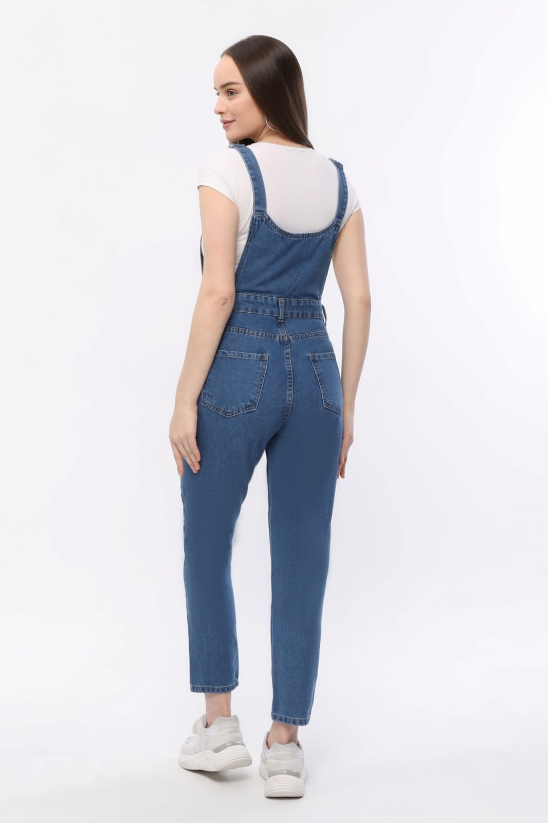 Vovikon KN Mavi Denim Boyfriend Bahçevan Tulum-6