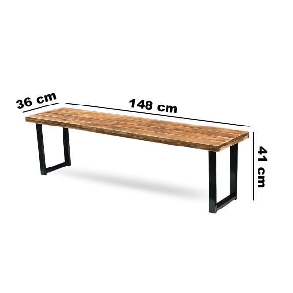 Ahşap Bank Bench Koltuk Mutfak Sandalyesi 5104-2