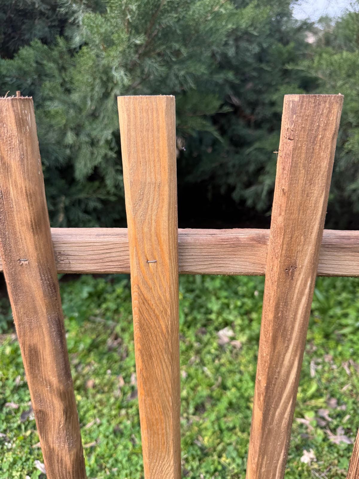Ahşap Bahçe Çiti 100 cm Dekoratif Çit-5