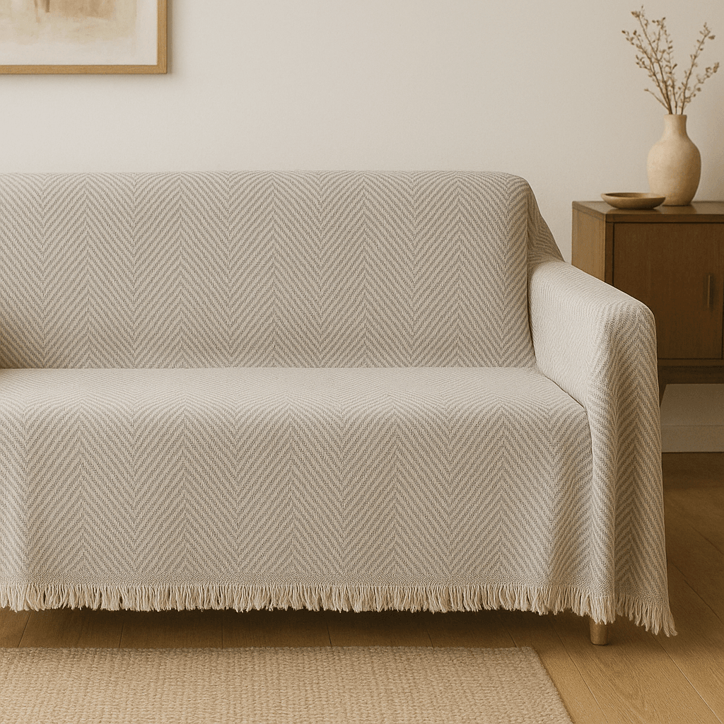 Saçaklı 2 Adet Koltuk Örtüsü 170 x 210 cm-2