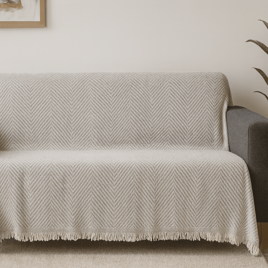 Saçaklı 2 Adet Koltuk Örtüsü 170 x 210 cm-3