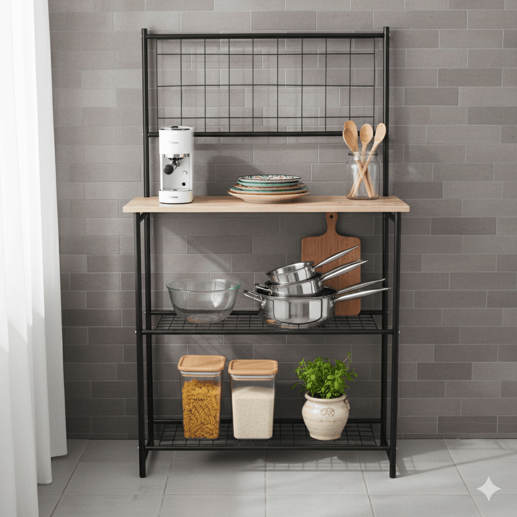 Mutfak Bangosu Fırın Rafı Çok Amaçlı Dolap-1