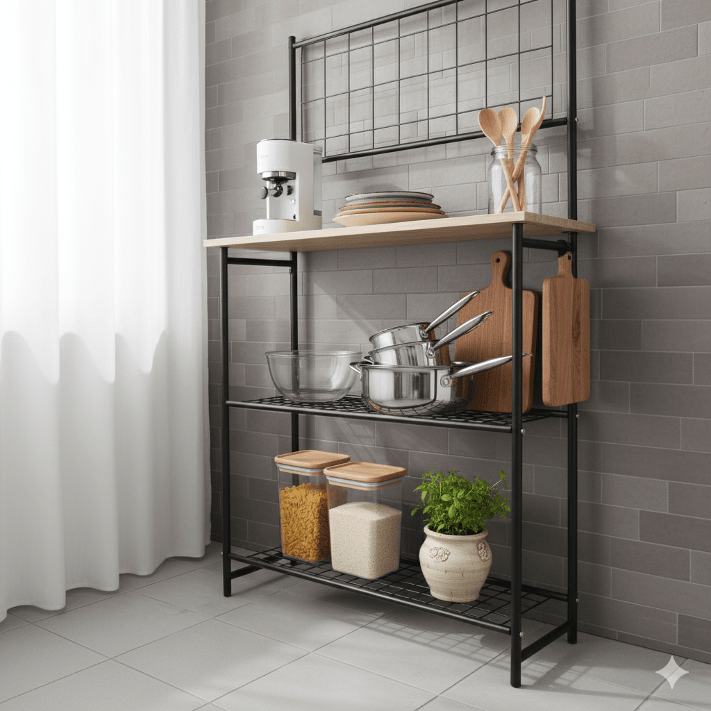 Mutfak Bangosu Fırın Rafı Çok Amaçlı Dolap-2