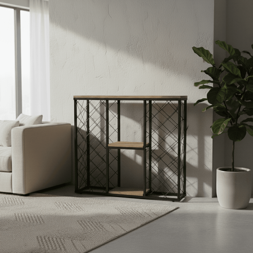 Vovikon Metal Şaraplık Büyük Boy Şarap Viski Standı-1