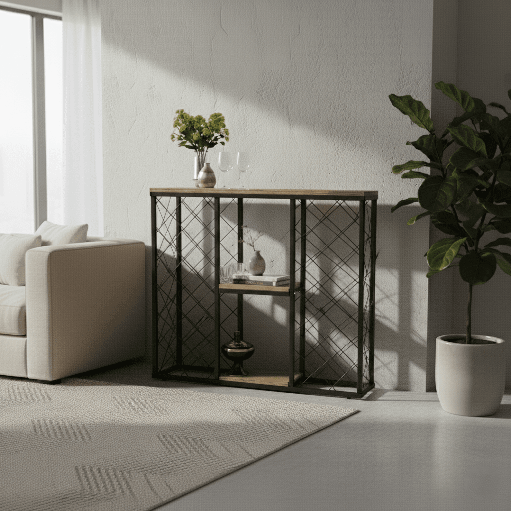 Vovikon Metal Şaraplık Büyük Boy Şarap Viski Standı-3