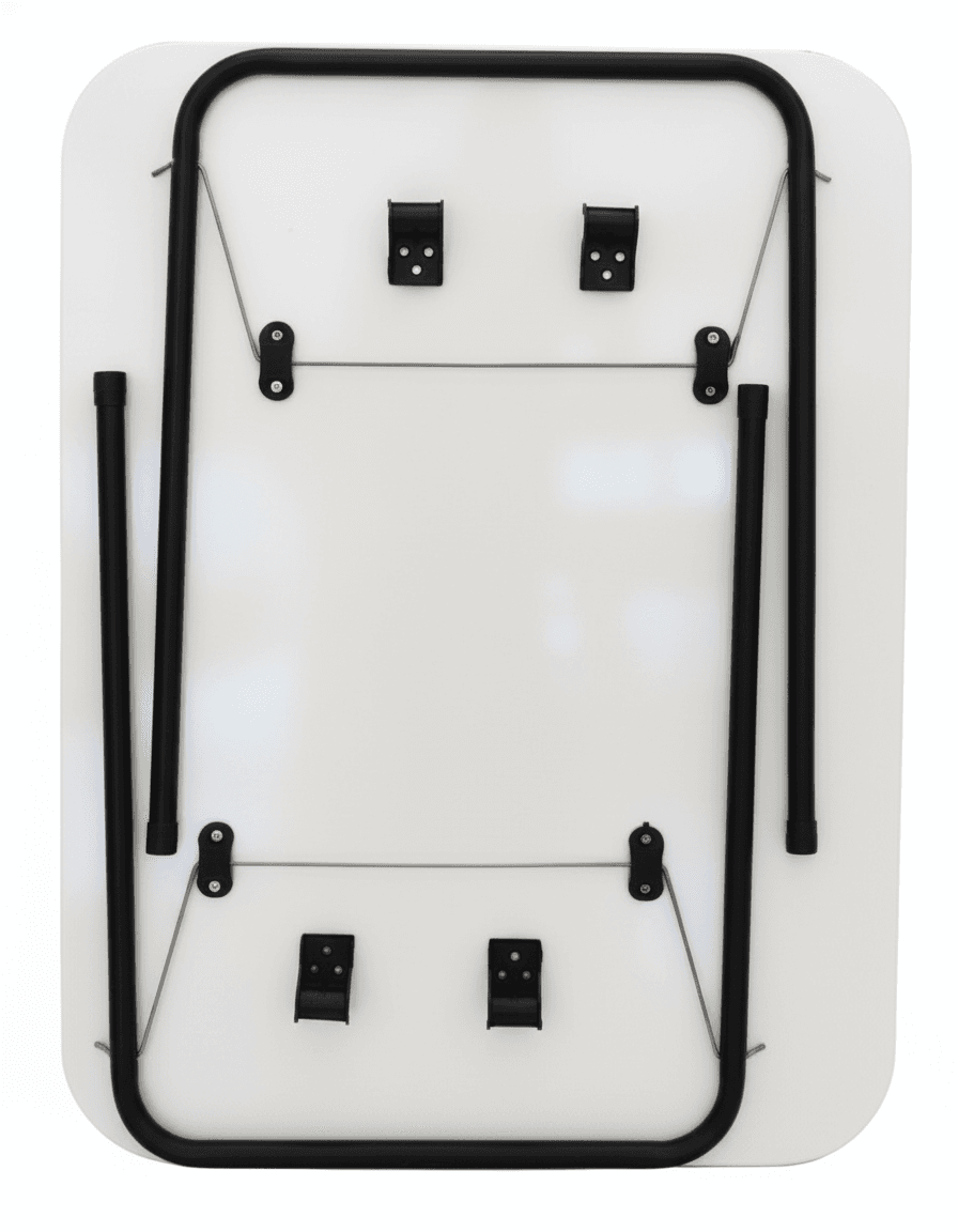 Ahşap Beyaz Katlanır Masa Piknik Masası-4