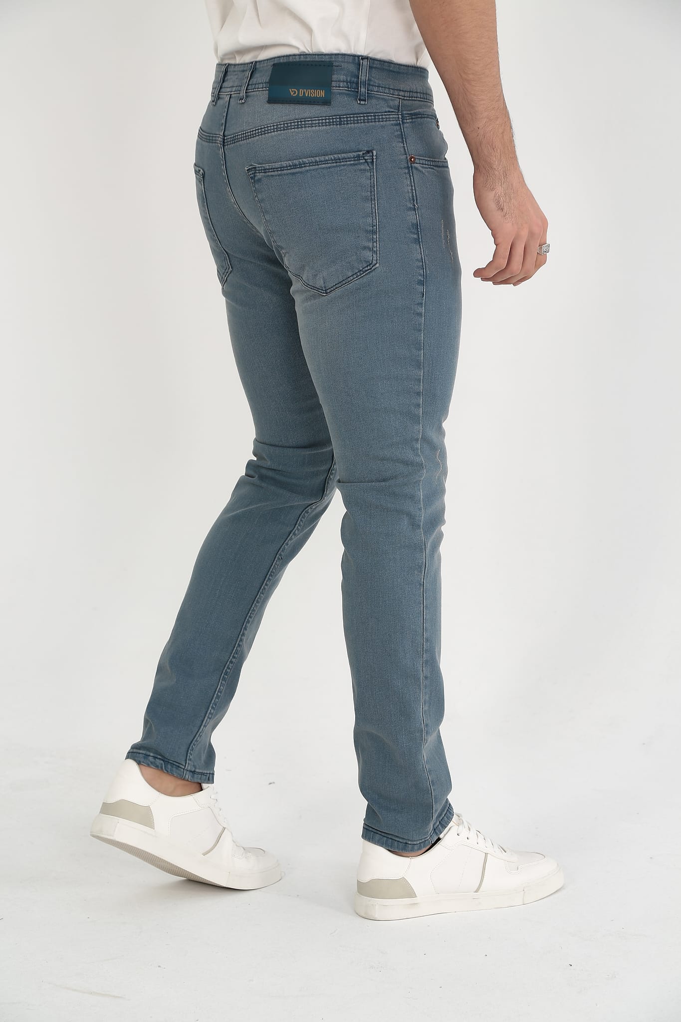 D'Vision Erkek Kot Pantolon Slim Buz Mavi Jean G-5220-267-4