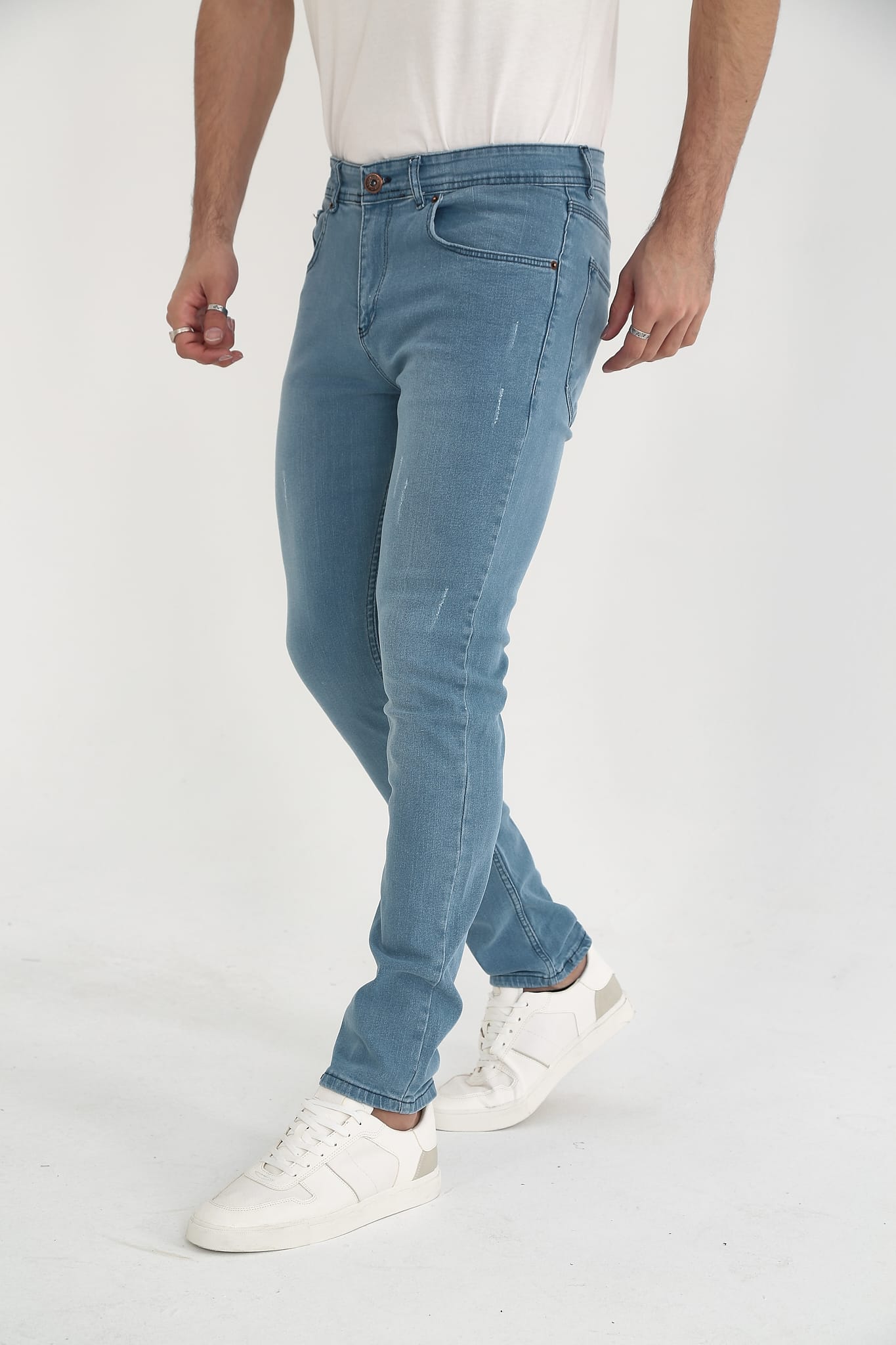 D'Vision Erkek Kot Pantolon Mavi Slim jean M-5220-267-1