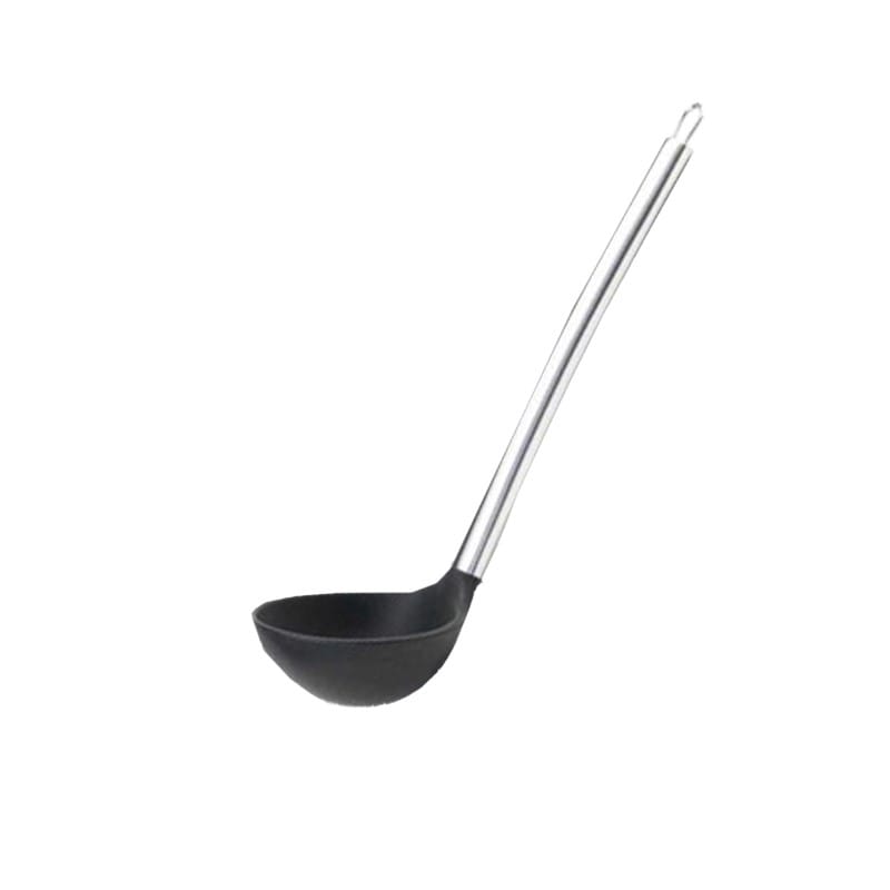 Metal Saplı Silikon Yemek Çorba Kepçesi-1