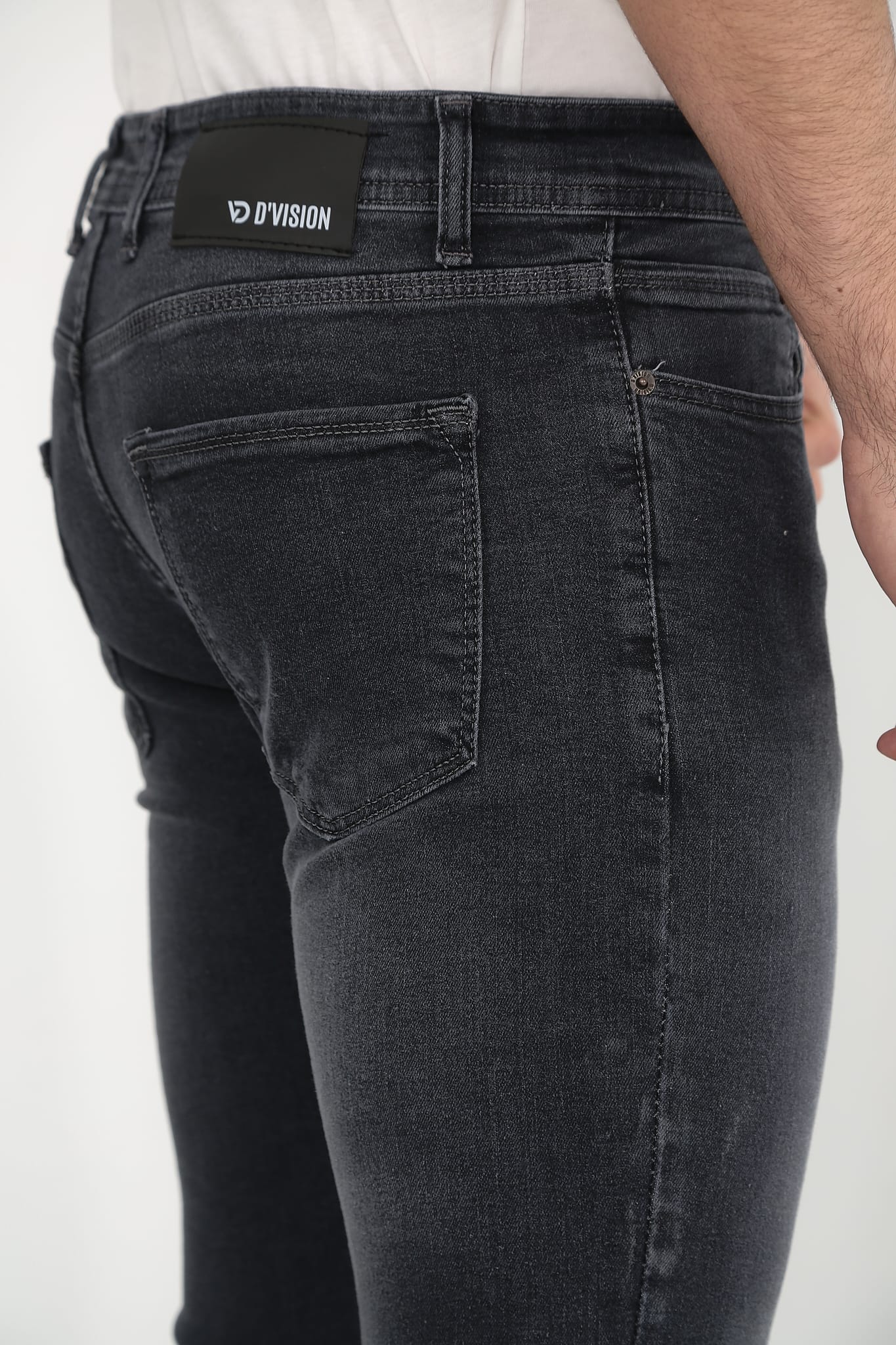 D'Vision Erkek Kot Pantolon Siyah Taşlamalı G-5230-65-4
