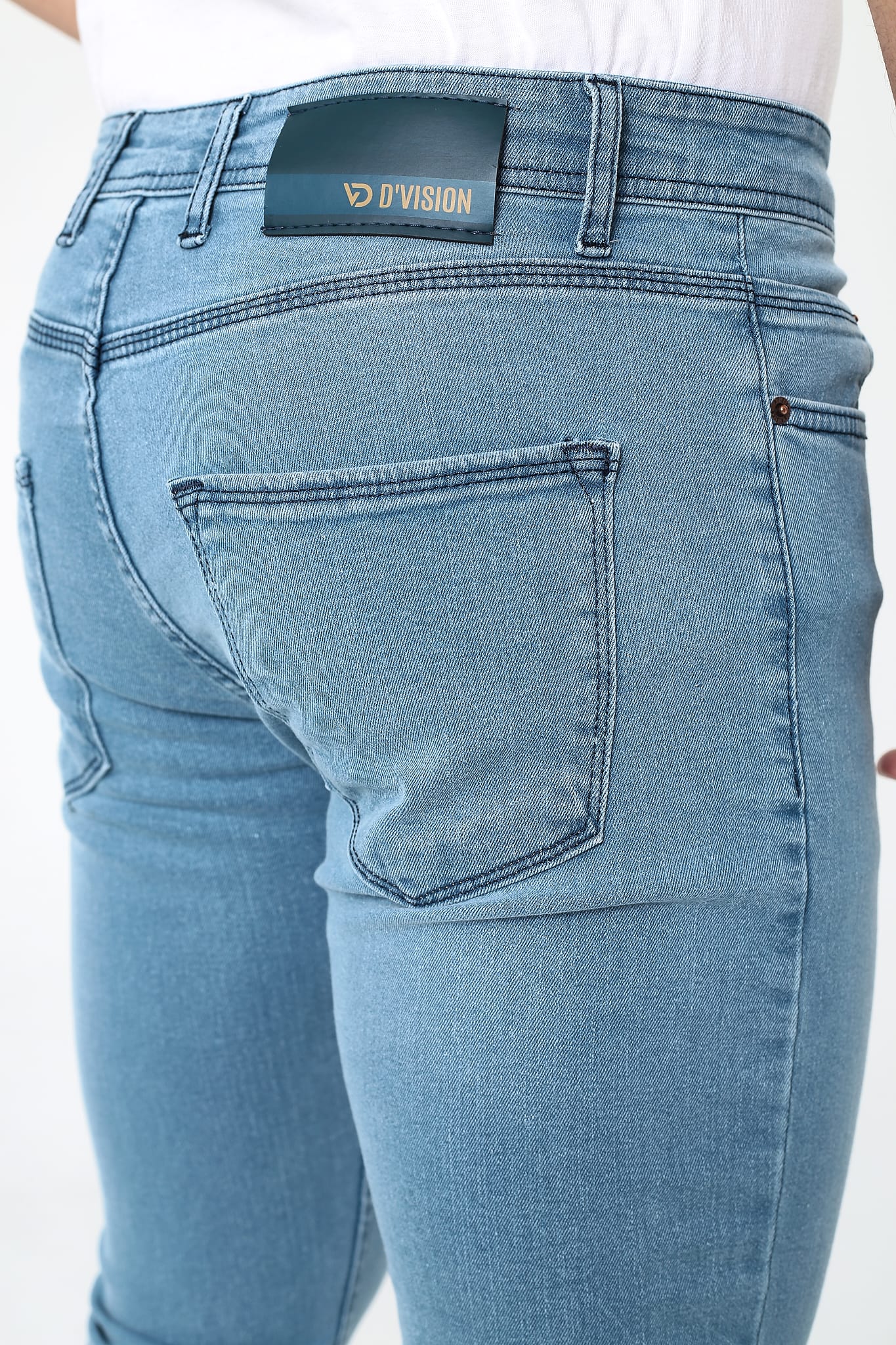 D'Vision Erkek Kot Pantolon G-5220-279 Buz Mavi-4