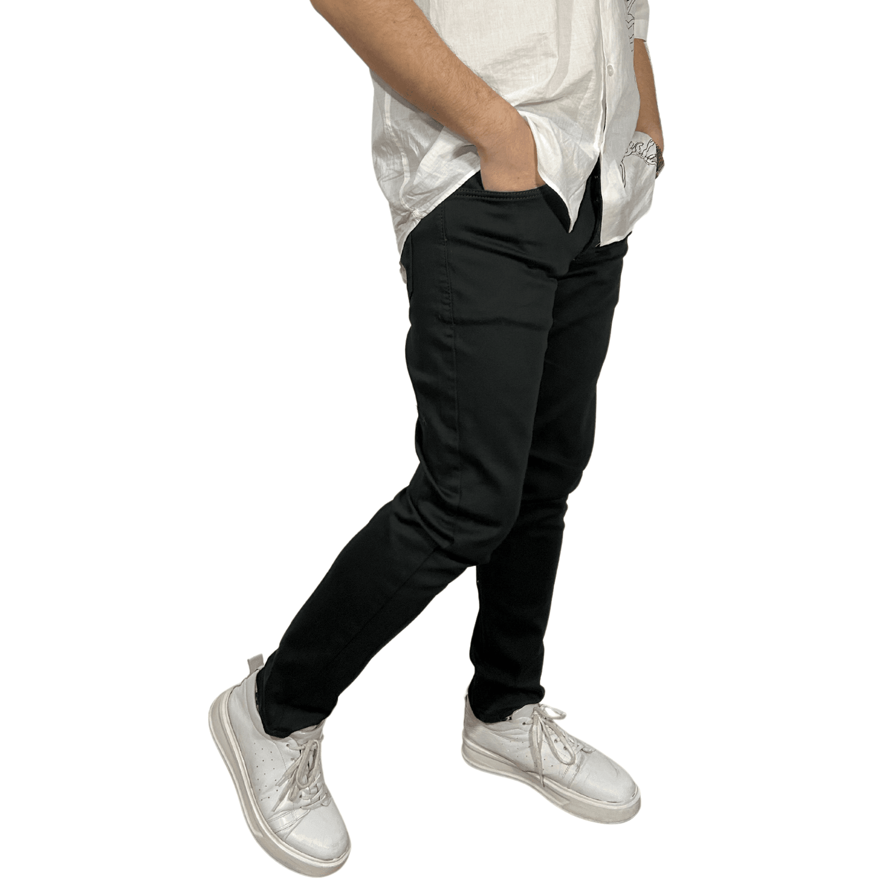 D'Vision Siyah Erkek Kot Pantolon Slim Fit-4