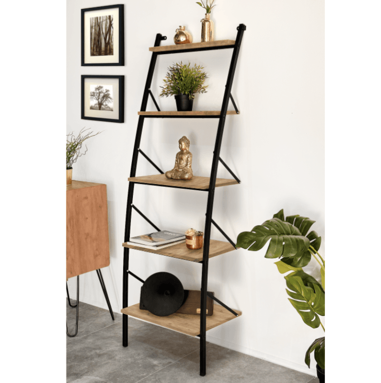 Metal Kitaplık Raf Dekoratif Dolap 5307-1