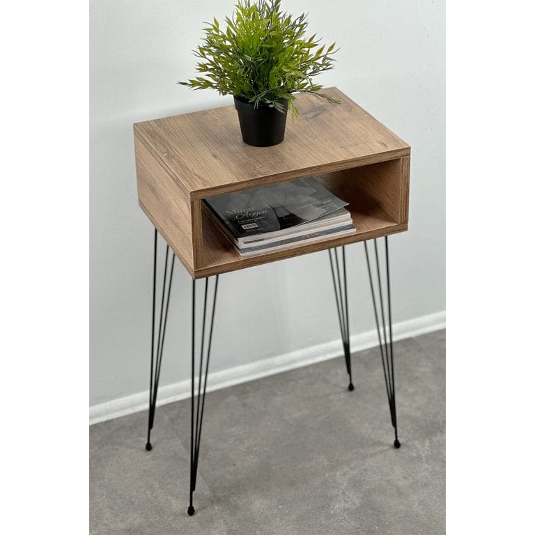 Raflı Dekoratif Yan Sehpa Komodin 5089-1