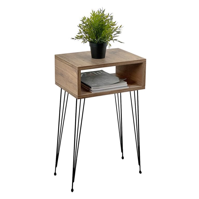 Raflı Dekoratif Yan Sehpa Komodin 5089-2
